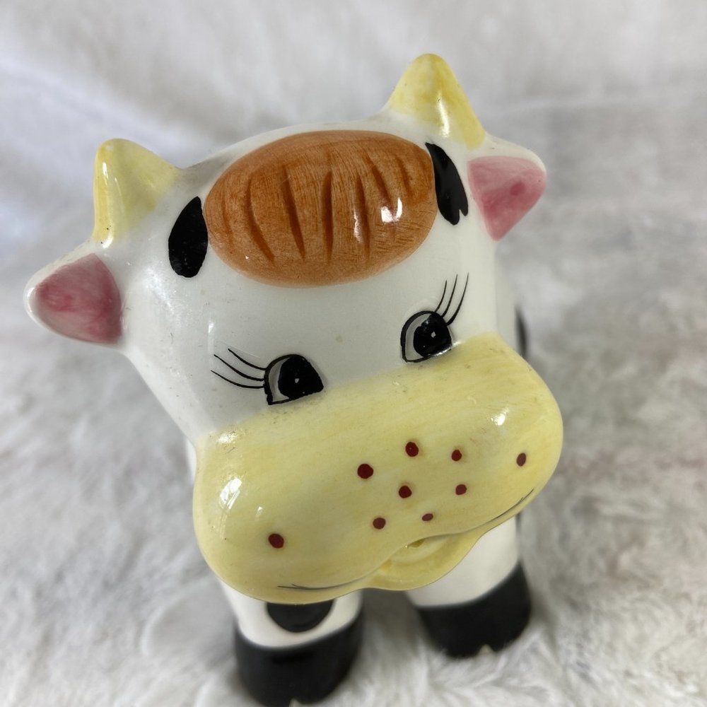 Houston Harvest Cute Vintage Porcelain Ceramic Holstein Cow Creamer Pitcher - Picture 8 of 10